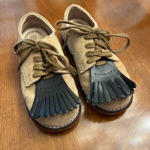 Footmates Bucky Oxford dirty buck suede gender neutral size toddler 9 EUC